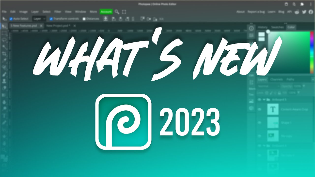What's New in Photopea 2023? 5 New Useful Features