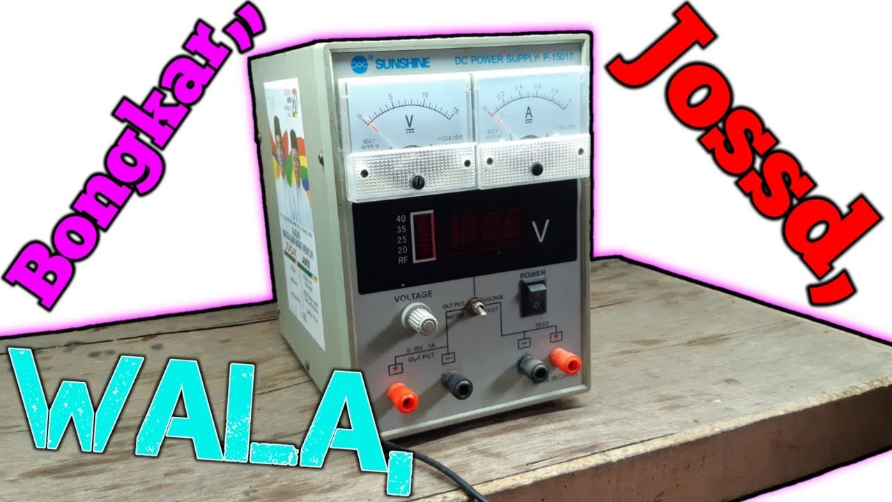 Bongkar DC POWER SUPPLY SUNSHINE P-1501T🔴🔴