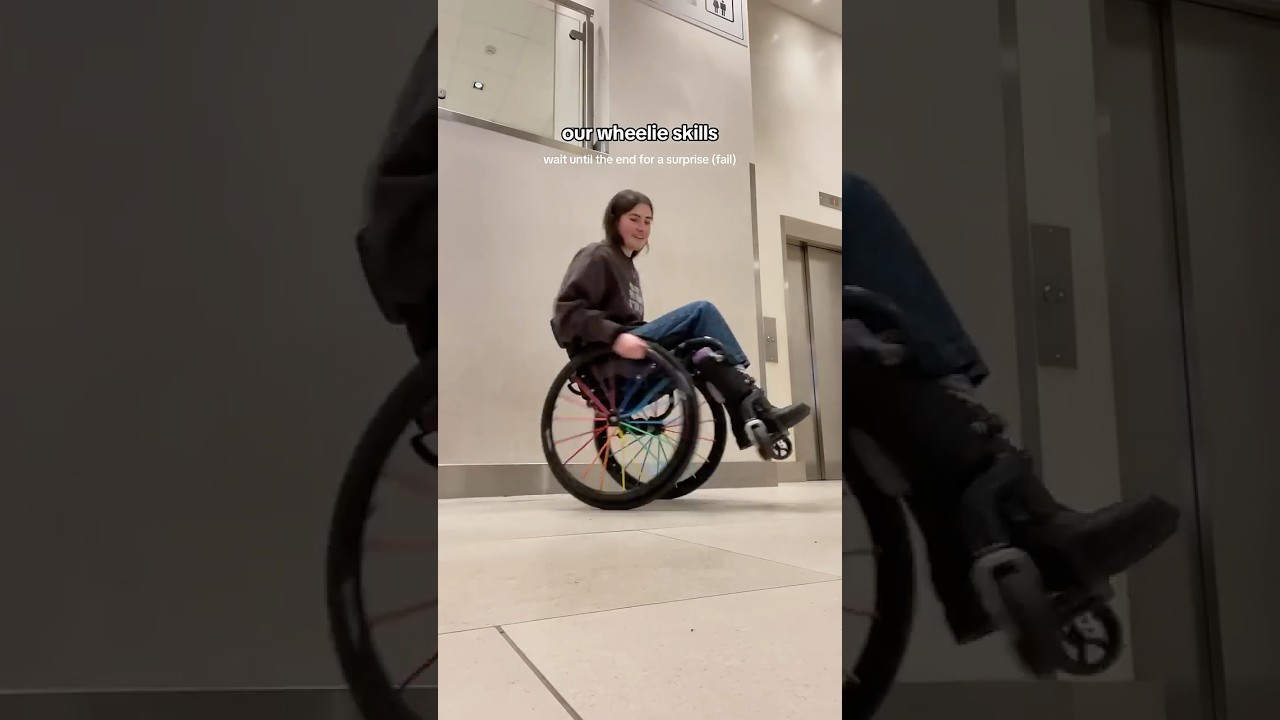 Who do you think did the best? 😂  #wheelie #wheelchair #disabled
