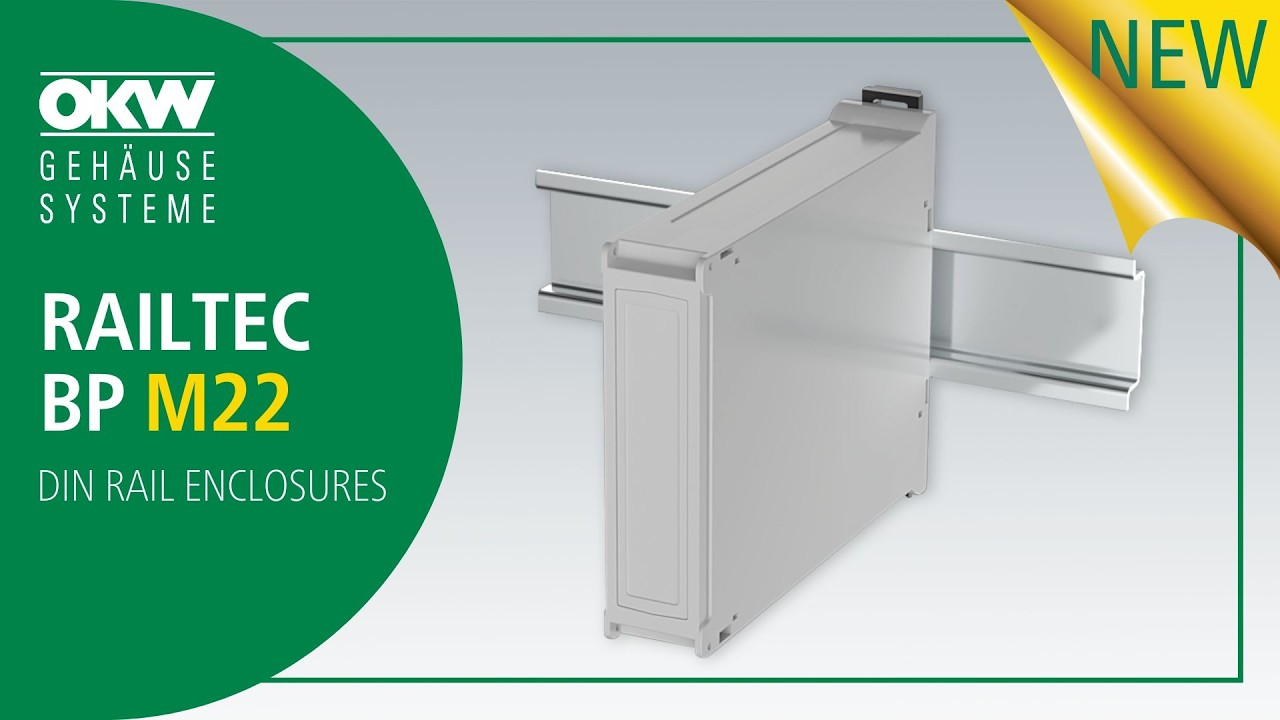 OKW | RAILTEC BP M22|DIN Rail Enclosures | Carcase pentru montaj pe sina DIN