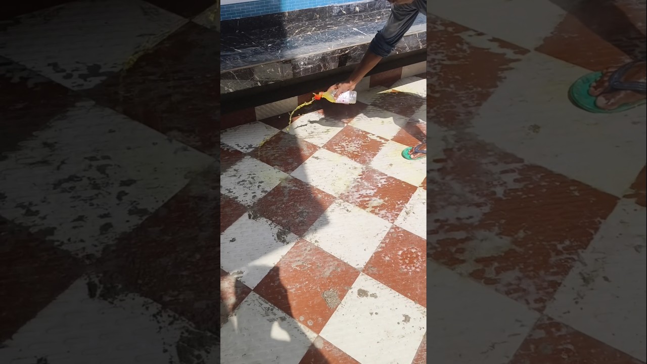 How to parking tiles clean process 