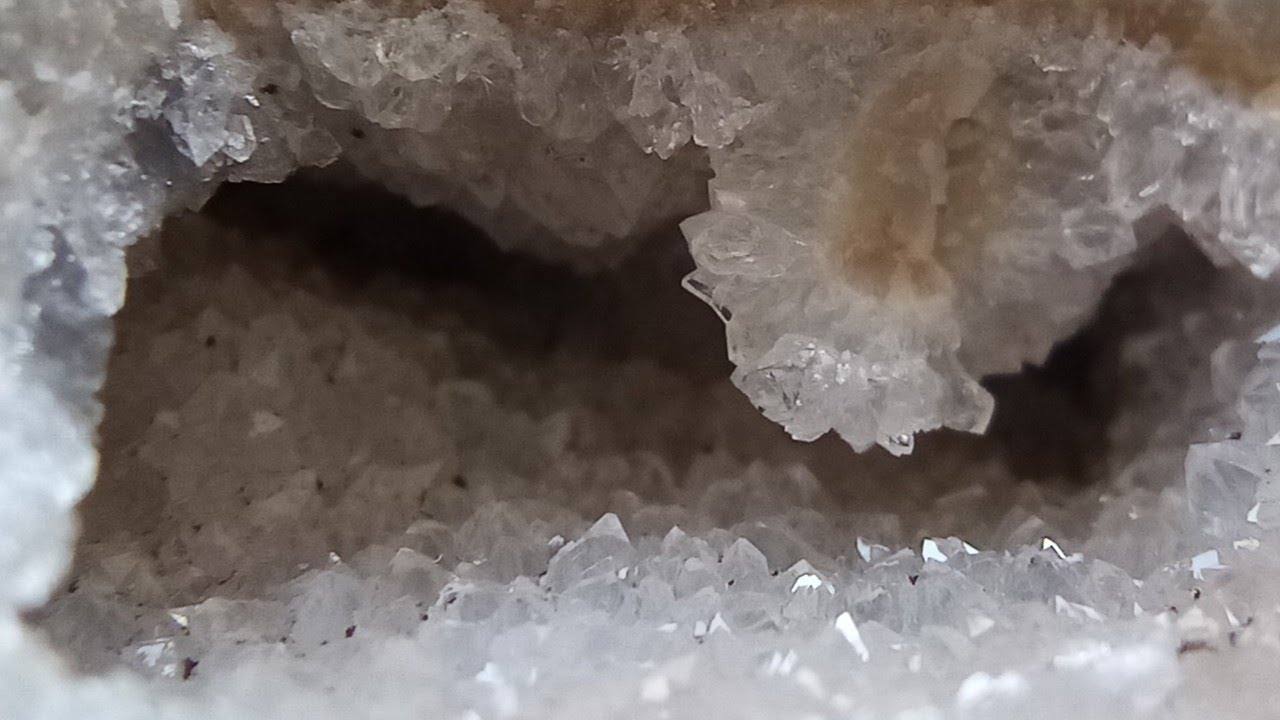 Finding a crystal geode Surrey UK