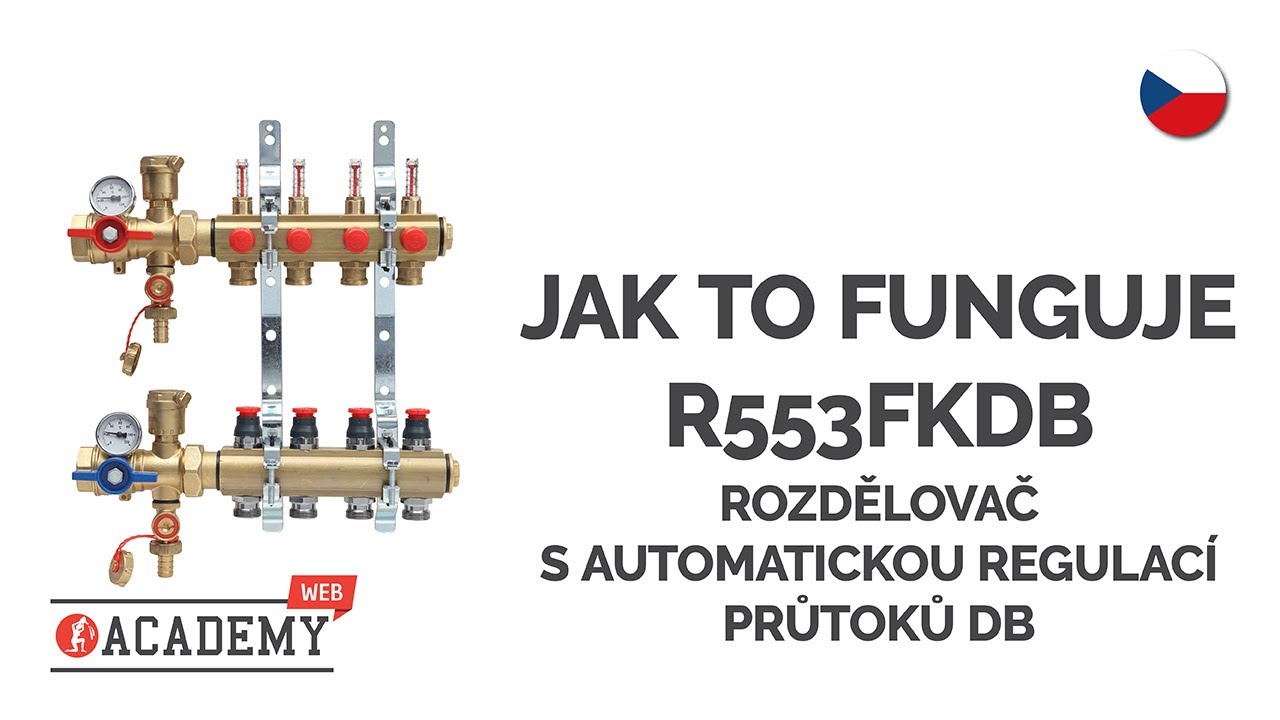 Giacomini Web Academy  - Rozdělovač s automatickou regulací průtoků DB