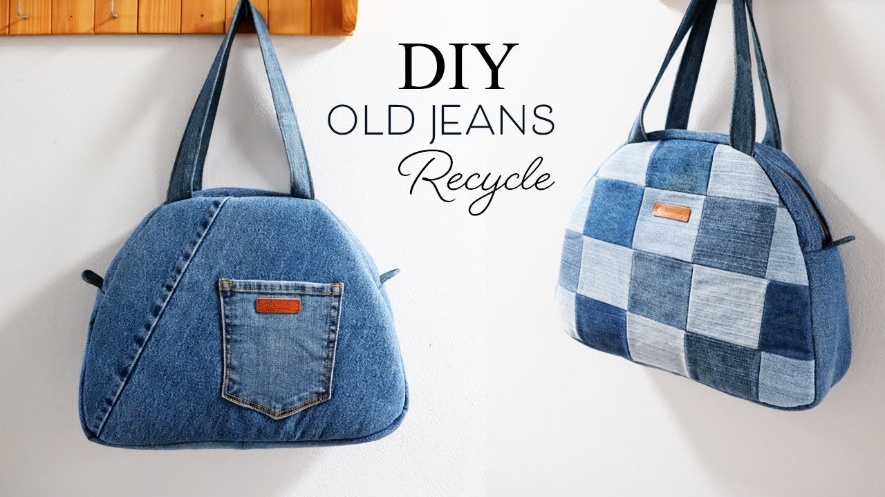 DIY old jeans recycle (ep136)