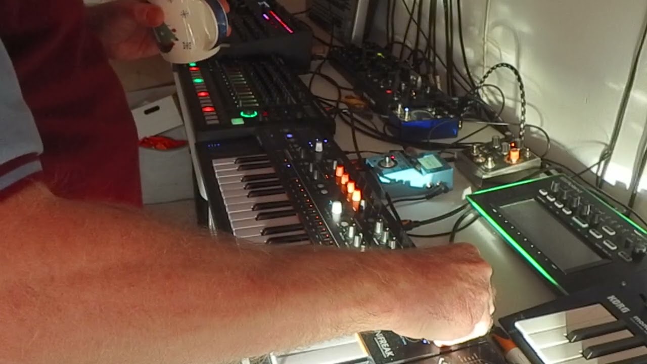 TWO BOX CHALLENGE, PRO 3 AND MINIFREAK [ ERICA SYNTHS NIGHTVERB AND ZEN DELAY