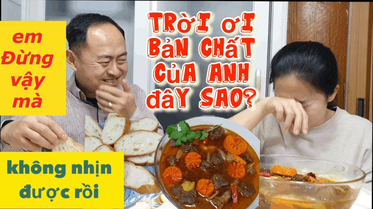 Chồng Hàn ăn Bò Kho Bánh Mì hỏi một câu làm vợ Việt bối rối