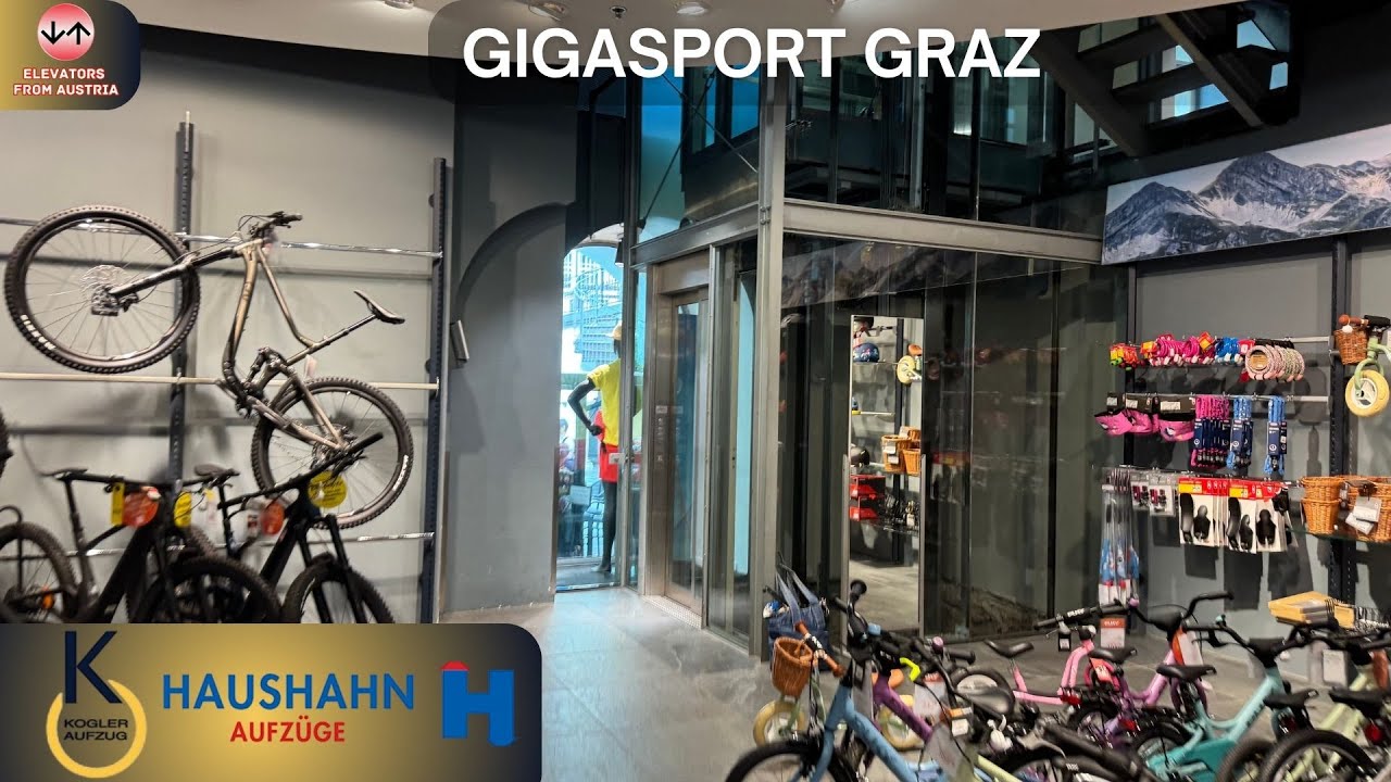 Mini elevaTOUR | All the elevators in Gigasport D.Store, Graz, Austria