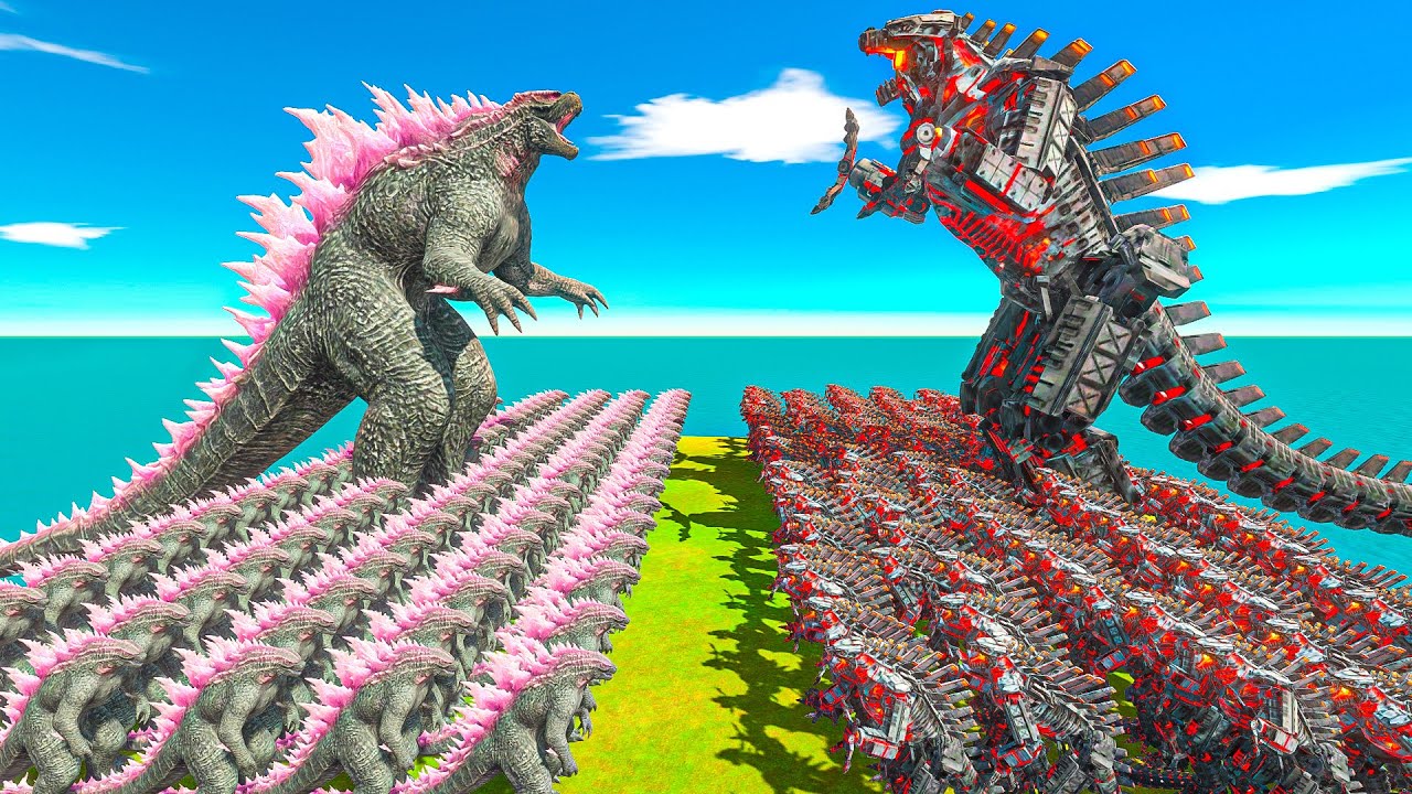 Growing Evolved Godzilla vs Mechagodzilla Size Comparison - ARBS