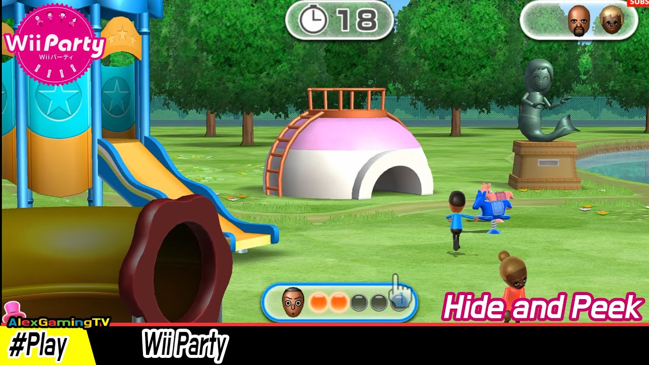 Wii Party Mini game continuous play! ( Hide and Peek gameplay) Let's Start ! 🤭🎉
