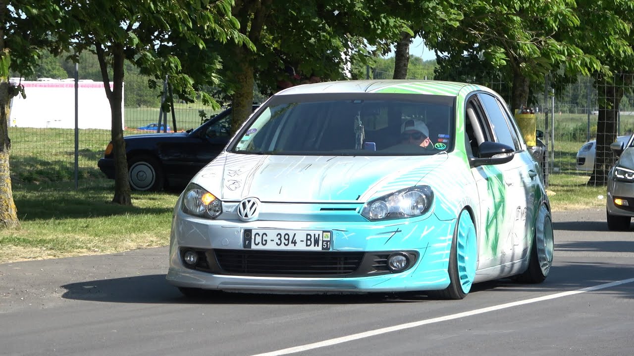 Tuner Cars Leave A Car Show *Vw Days Club Golf IDF 2023* part 2/6