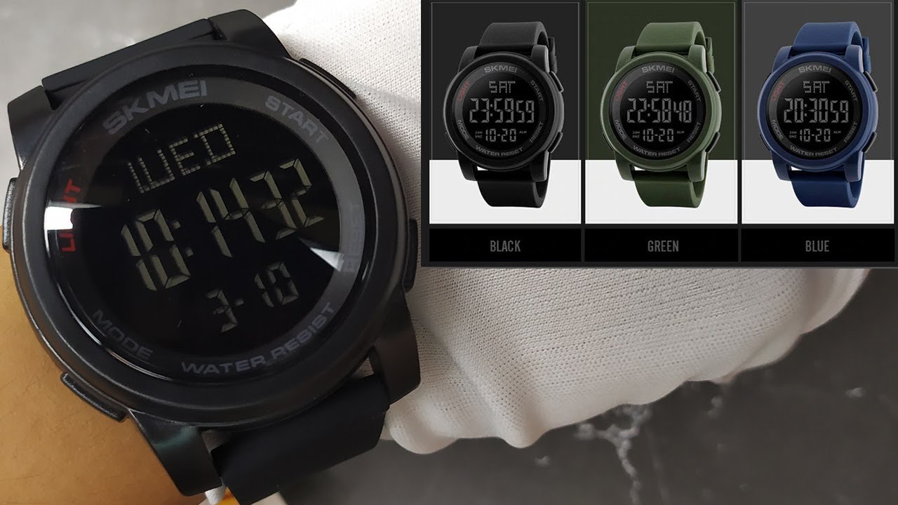 SKMEI 1257 - Review & Setting Jam Tangan Pria Digital Fashion (Waktushop Indonesia)