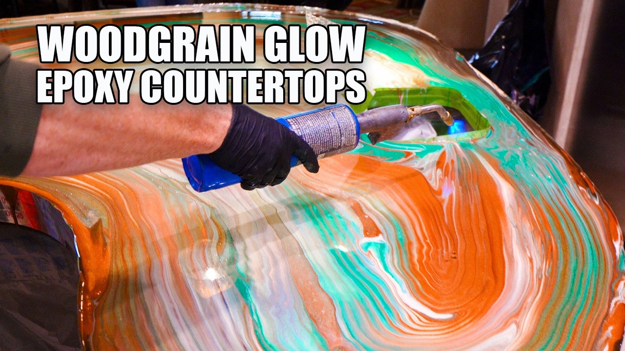 Wood Grain Epoxy on Countertops Artistic Technique