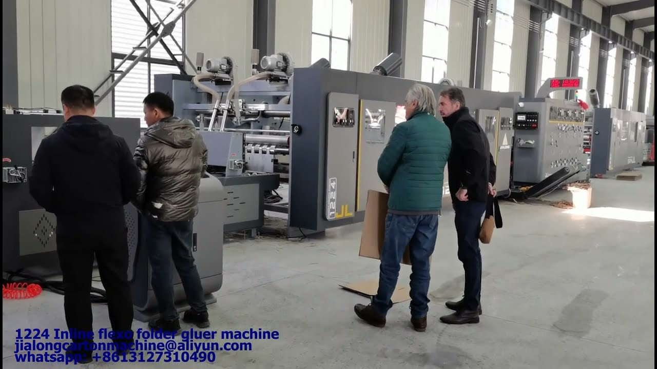 China flexo folder gluer manufacturers I Flexo Printer Folder Gluer I carton Box Making Machine