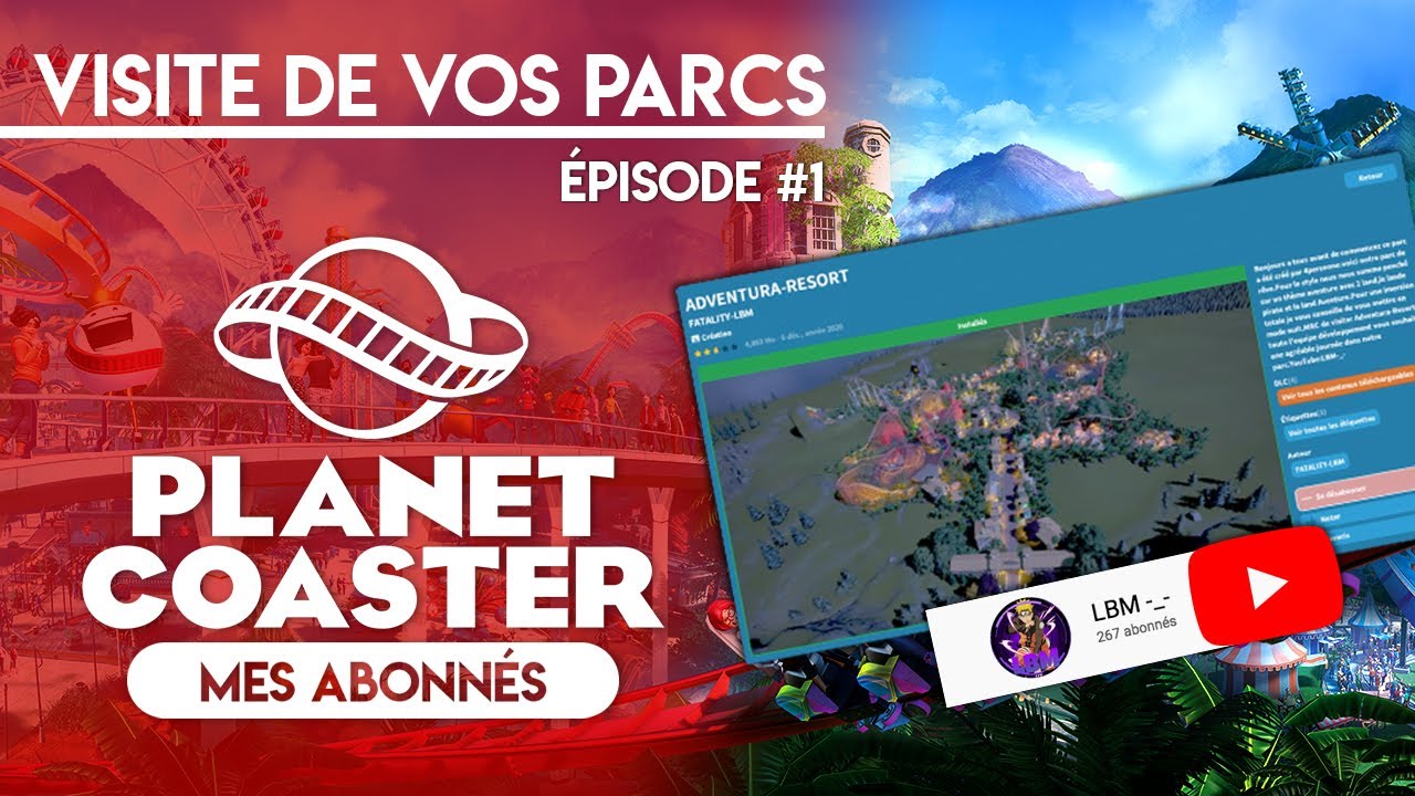 Visite de vos parcs Planet coaster ps4 &Eacute;pisode #1