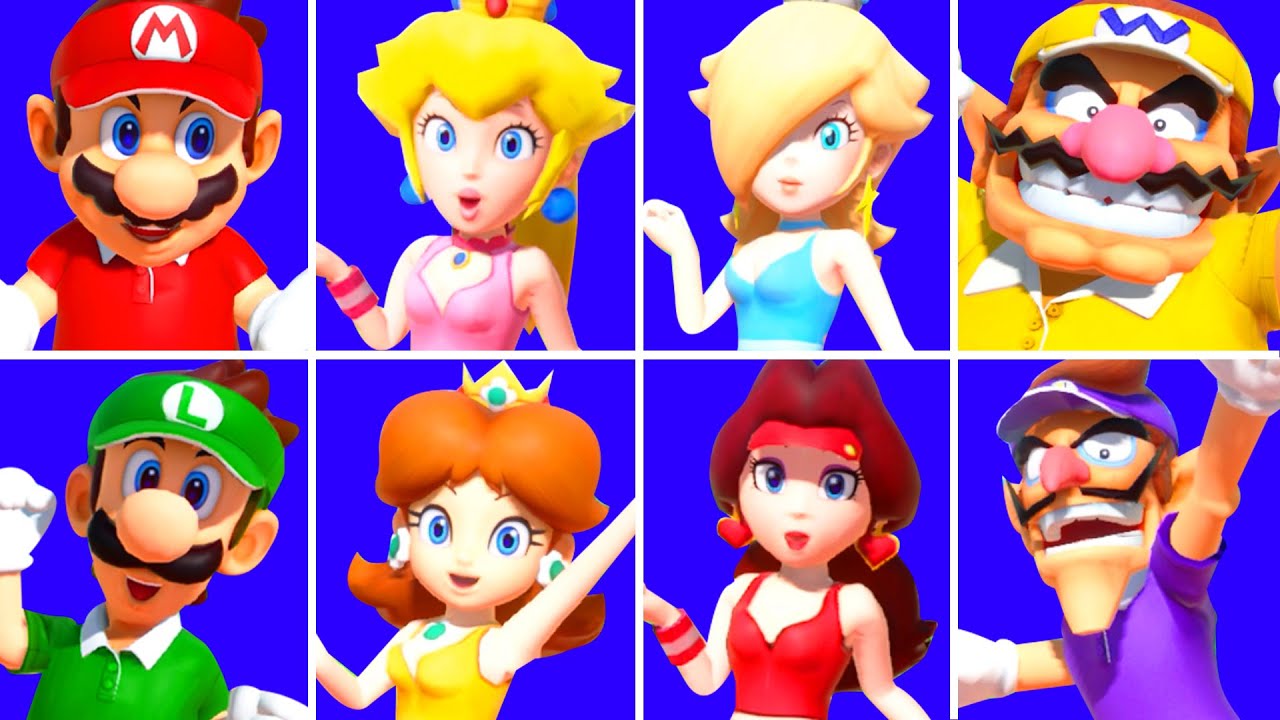 【スーパーマリオパーティ】全てベストミニゲームすべてのテニスキャラクター(CPU最強 たつじん)