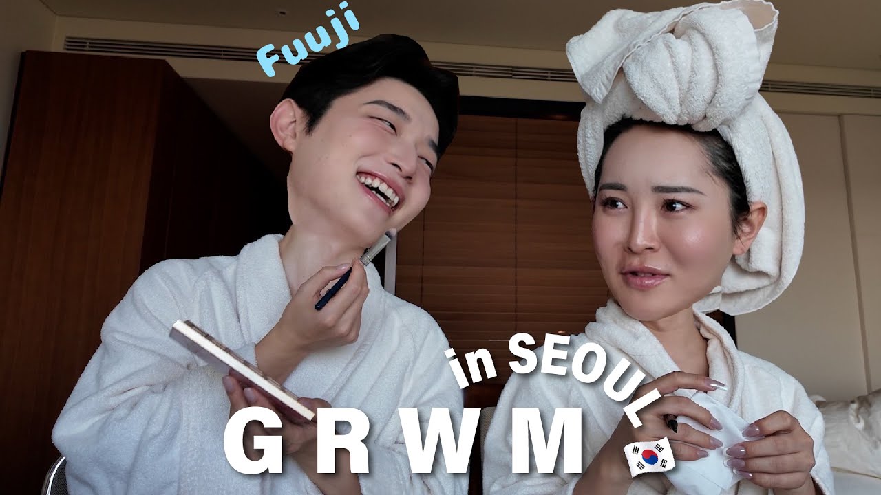 【GRWM】私たちが誰よりも可愛くならなければならない。in 韓国 withフゥジ