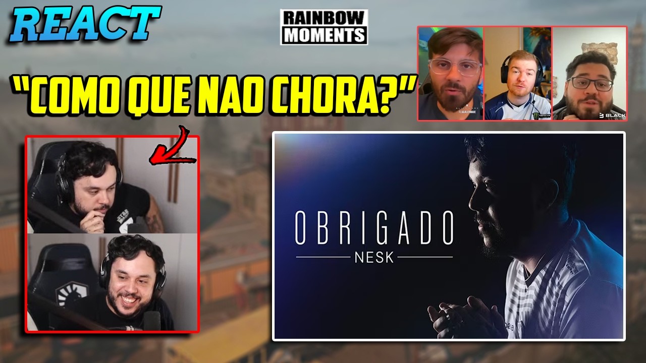 NESK REAGINDO AO SEU VÍDEO DE DESPEDIDA DA TEAM LIQUID - REACT R6