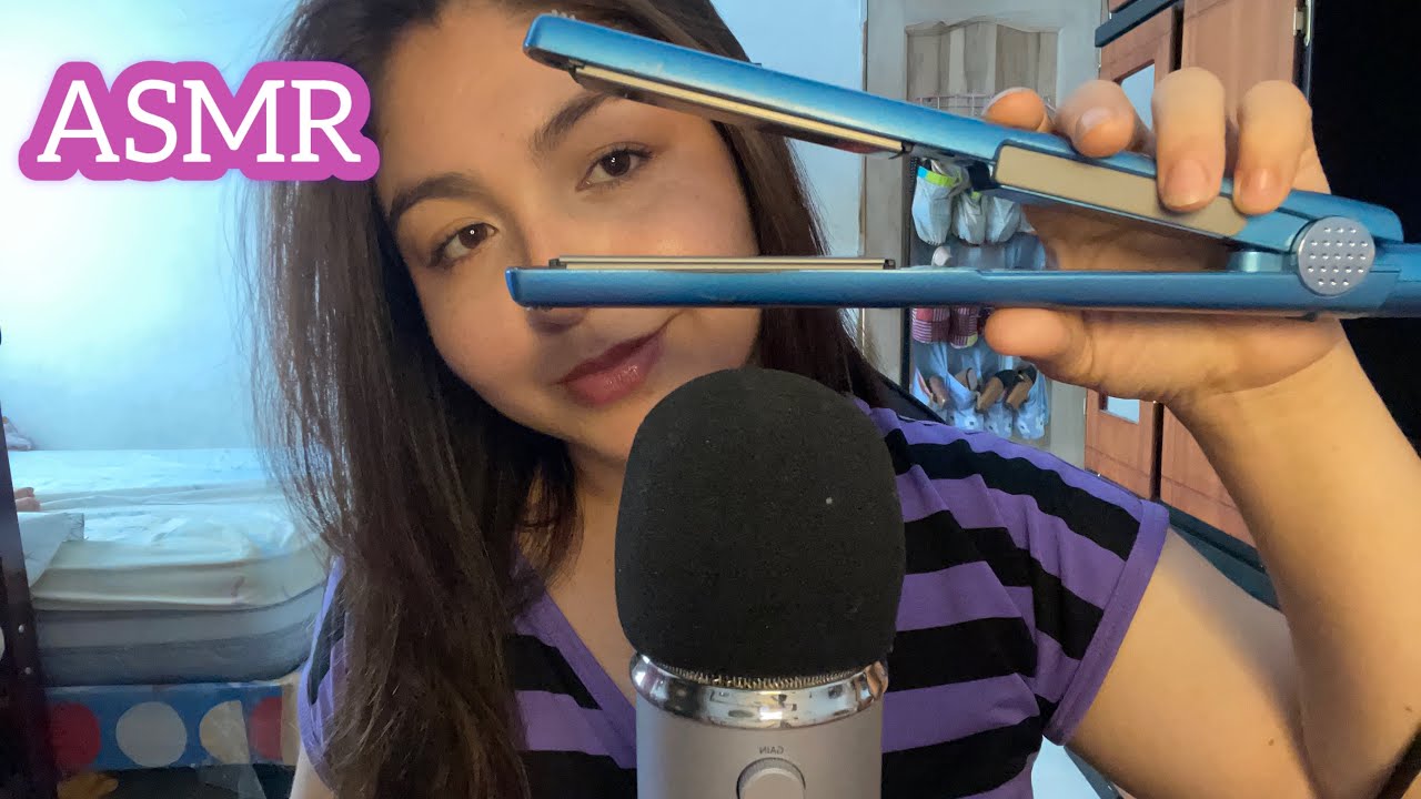 ASMR ESPAÑOL | ME PLANCHO EL CABELLO Y CONVERSAMOS  💖💆🏻‍♀️softspoken