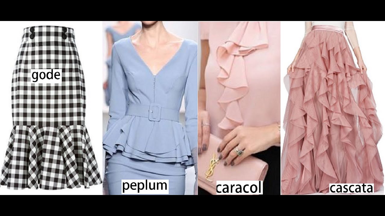 dIY - Como fazer babados godê peplum e espiral em cascata - aula 303
