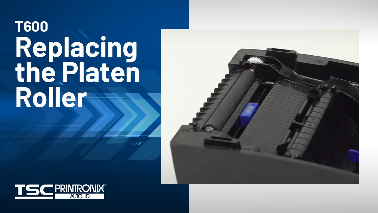 Printronix Auto ID T600 Desktop Printer: Replacing the Platen Roller