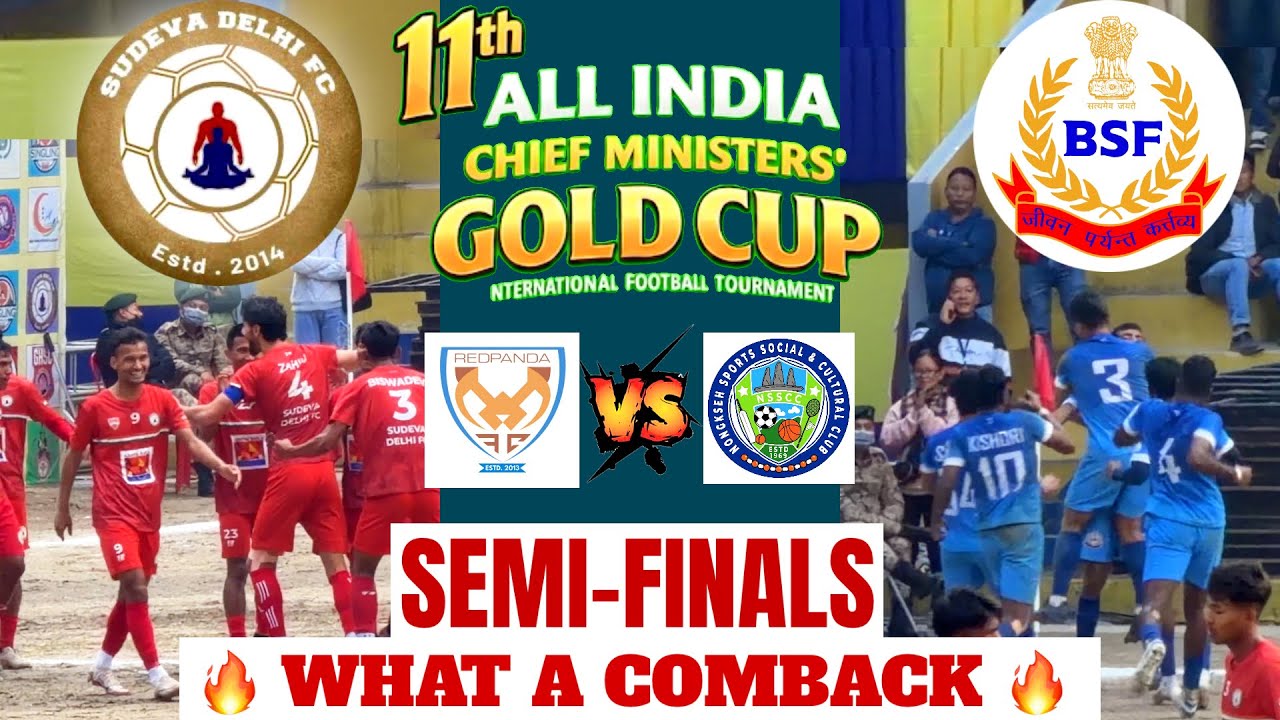🔥😱 Semi Final | Comeback 😱 Sudeva Delhi FC Vs BSF (Jalandhar) 🔥 11th Chief Minister’s Gold Cup⚽️