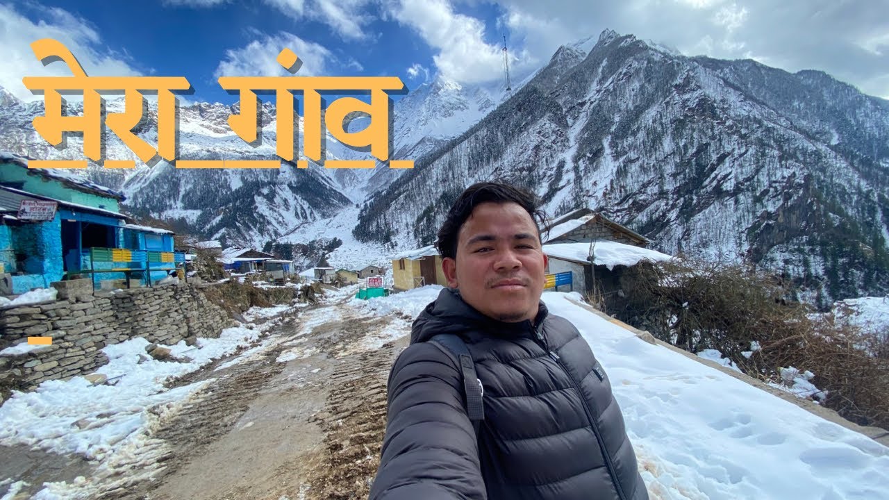 First Snowfall In My Village Budi⛄️⛄️ !!Himalayan Winter !! ❄️❄️ #adikailash #travel #trending #like