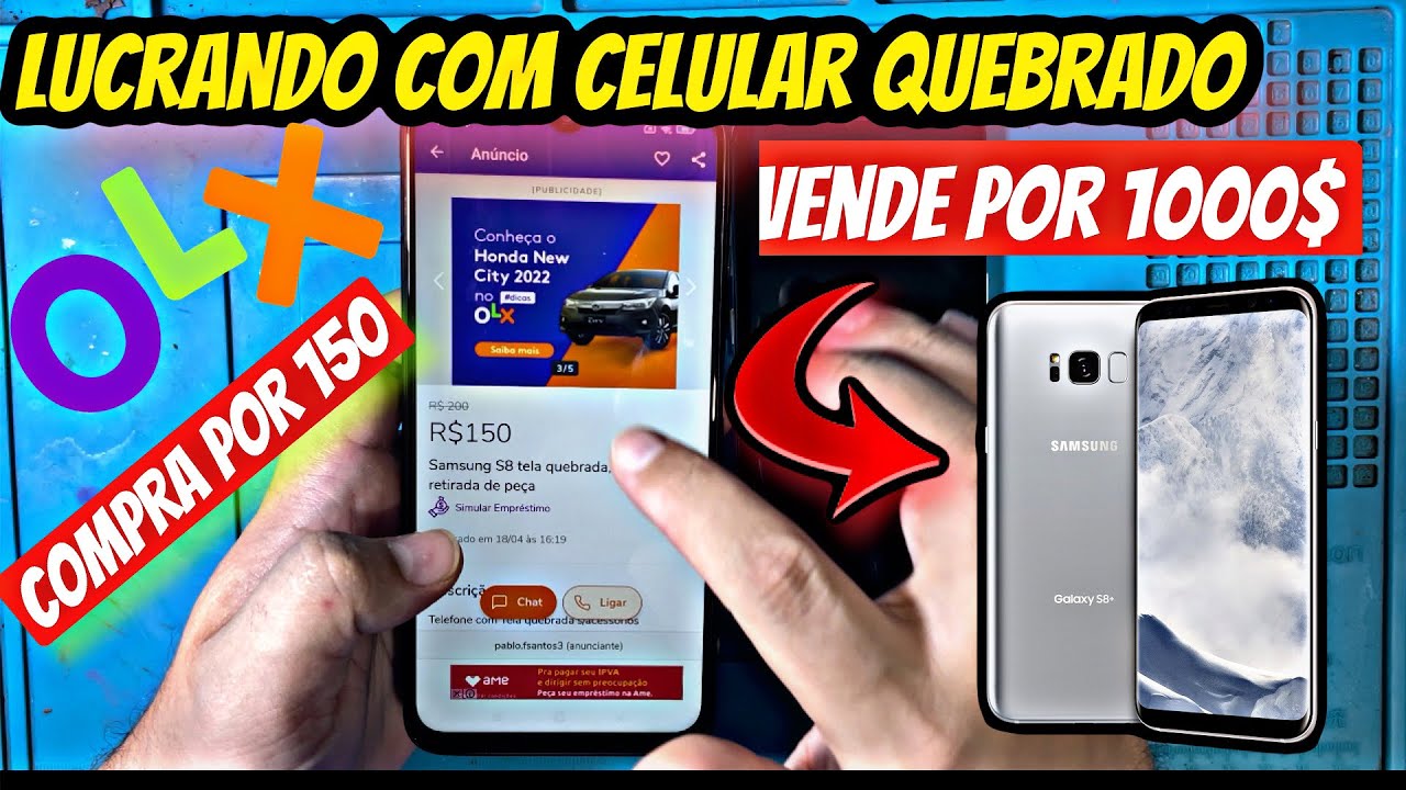 Como ganhar dinheiro comprando celular quebrado no OLX
