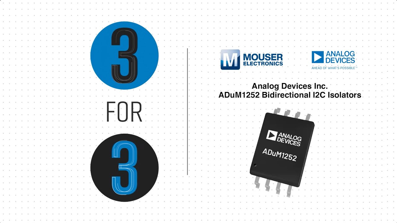 Analog Devices Inc. ADuM1252 Bidirectional I2C Isolators: 3 for 3 | Mouser Electronics