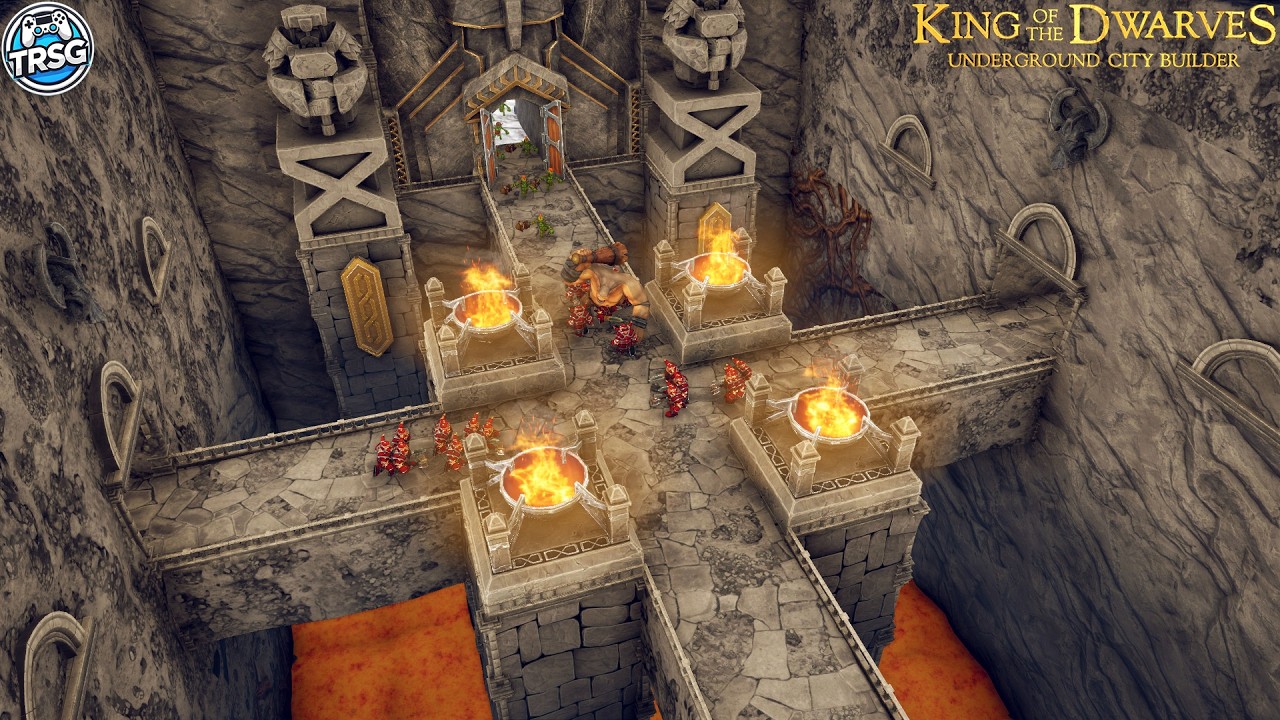 New Underground City Builder Inside a Mountain - King of the Dwarves