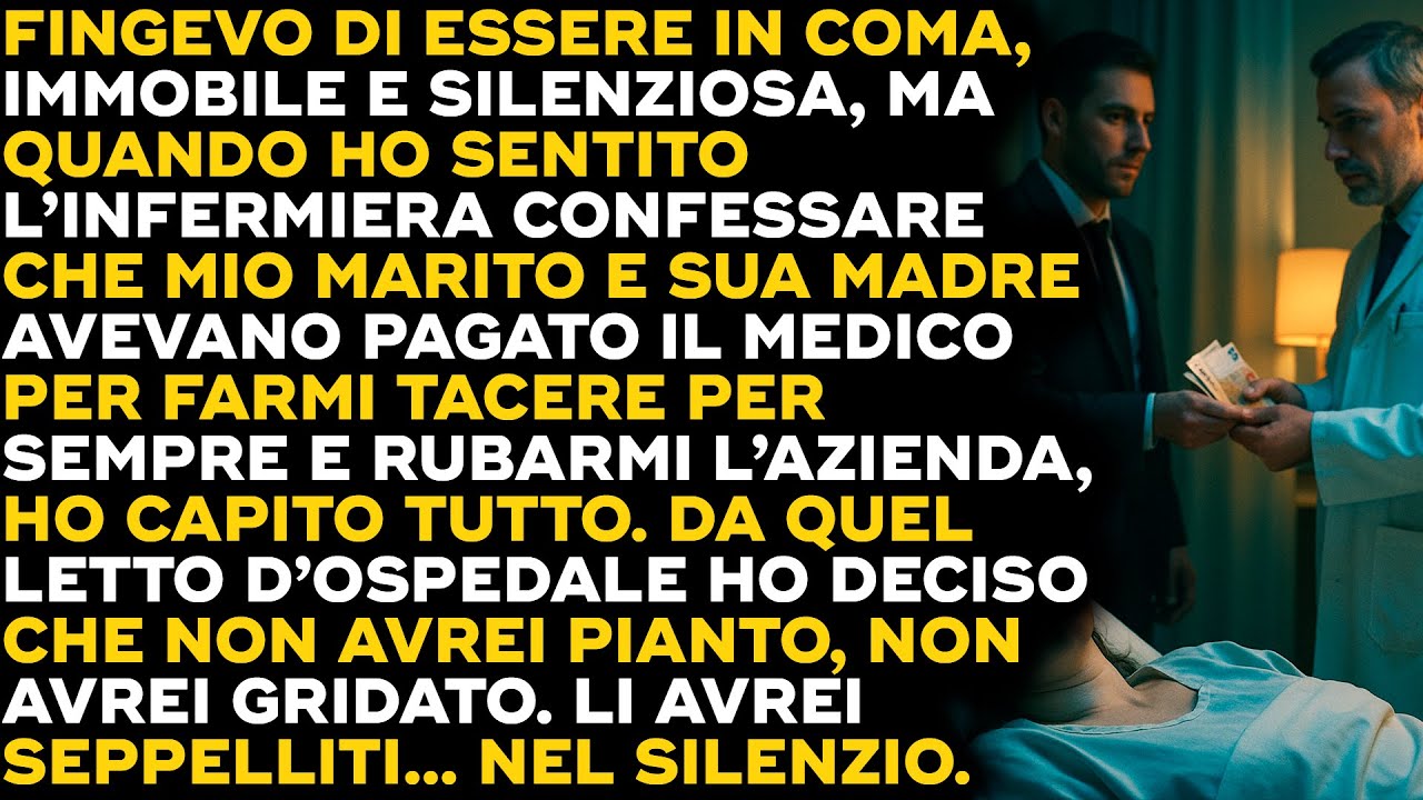 Fingevo Di Essere In Coma… Finché Non Ho Scoperto Che Mio Marito Voleva Uccidermi Per Soldi...