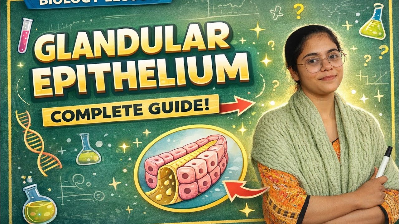 Glandular Epithelium Tissue 🔥💯 Class 11th Biology ✅👍🏻 NCERT CBSE Board 