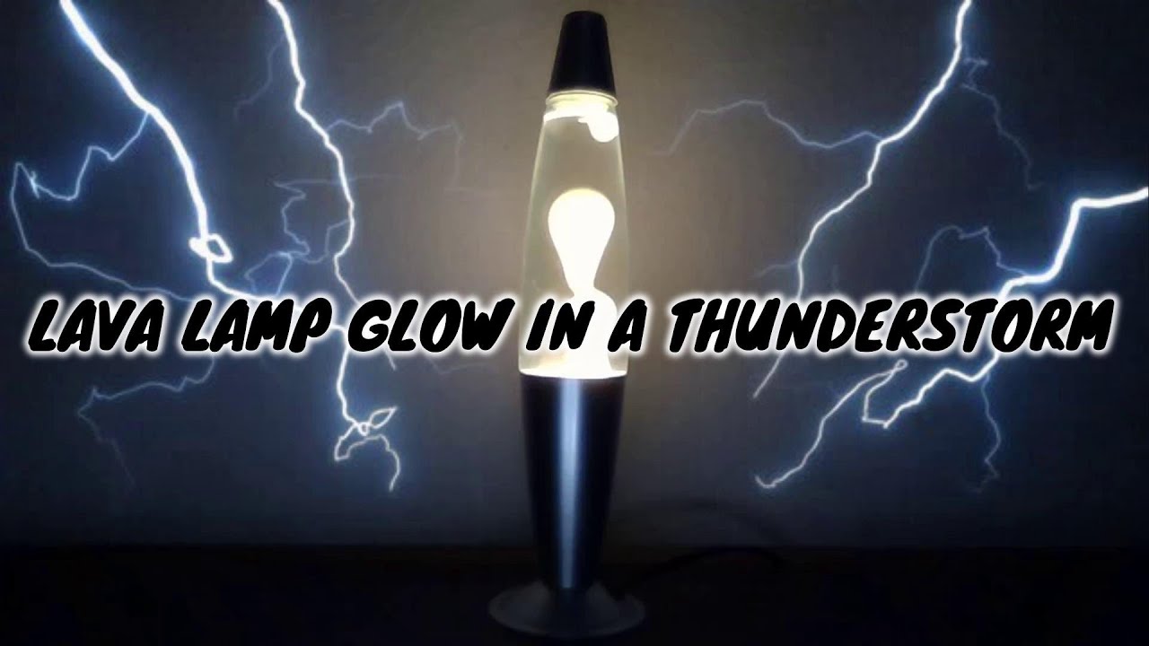 Electric Calm: Lava Lamp Ambience with Rain & Distant Thunder