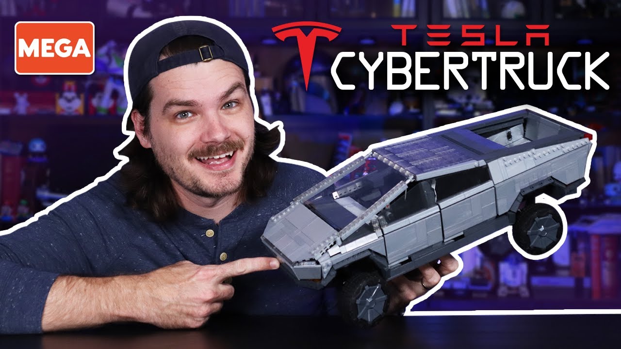 It's HUGE but is it GOOD? MEGA Construx Tesla Cybertruck Review! New 2021 Set!