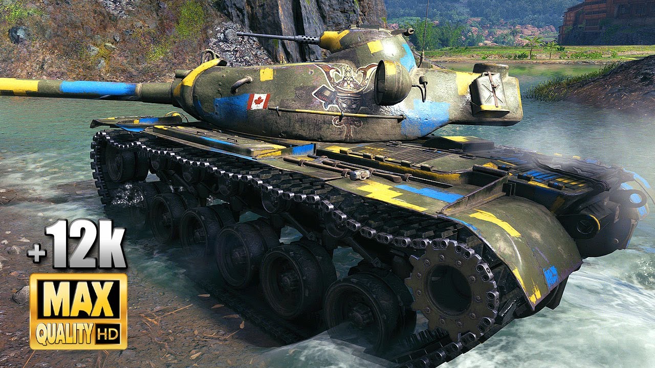 T110E5: захватывающая игра и огромный урон на «Жемчужной реке» - World of Tanks