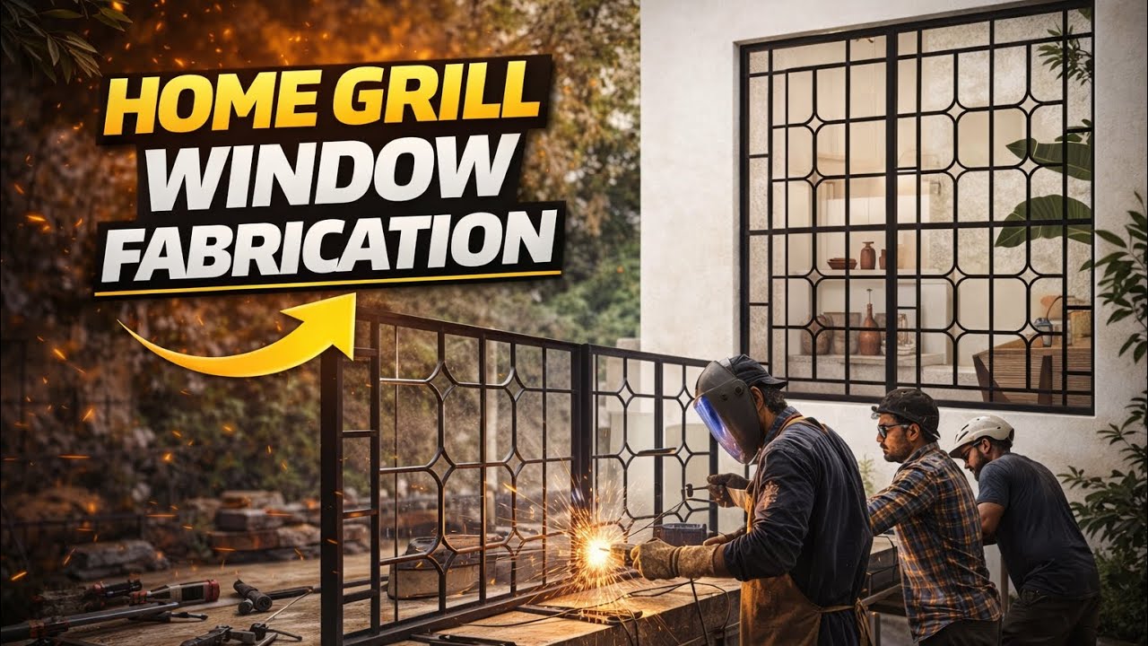 🏠 Strong & Stylish Home Grill Window | Full Making Process | Desi Metal Craft | Ultra Fabrication 