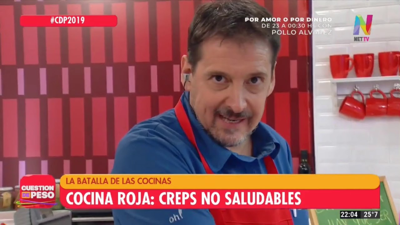 CUESTIÓN DE PESO 2019 🔺 RECETA IMPERDIBLE🔻 Creps/ panqueques COCINA VERDE🥦 VS COCINA ROJA🔥😈