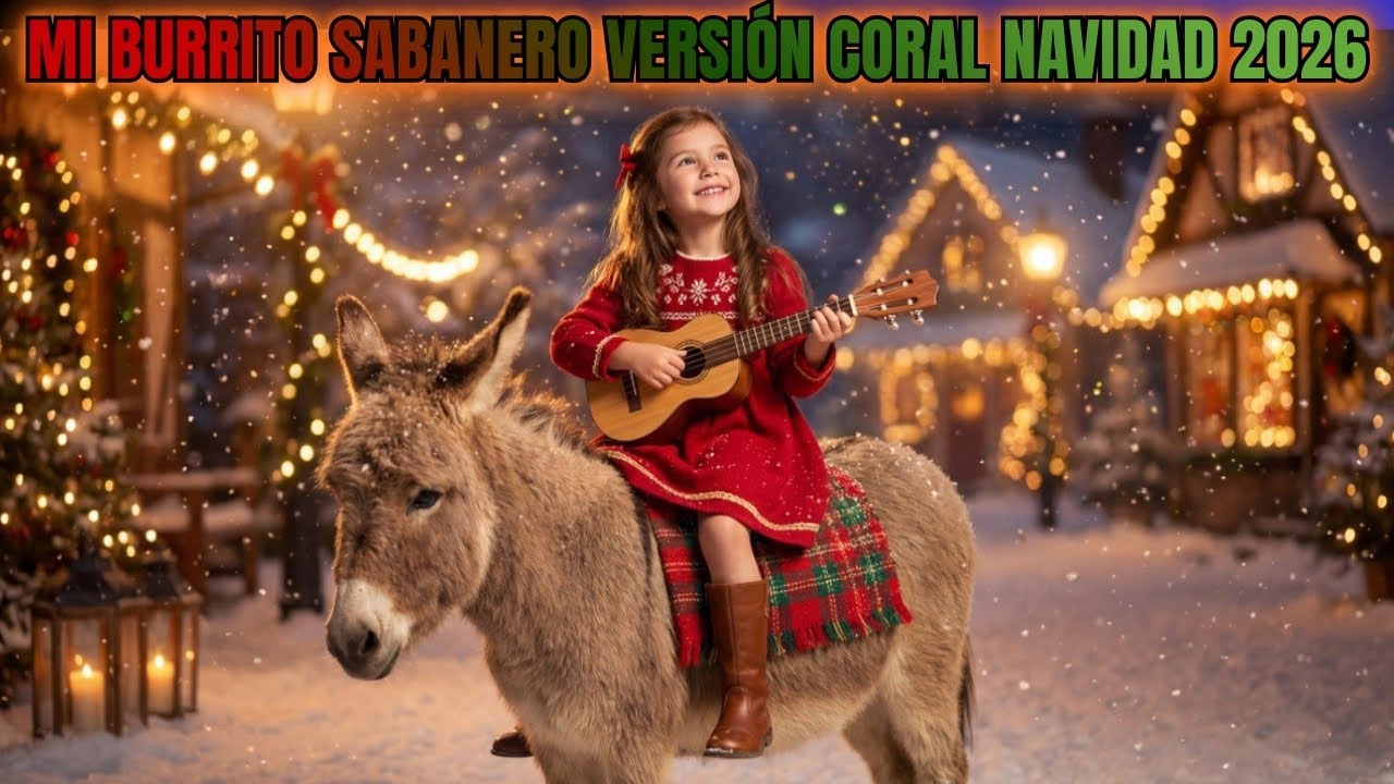 🎵🎄 MI BURRITO SABANERO VERSIÓN CORO | NAVIDAD 2026