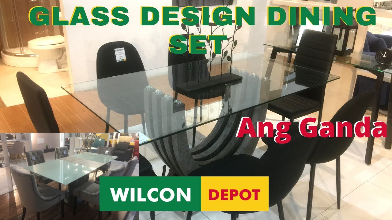 Price of Dining Table Glass Design and Center Table sa Wilcon Depot