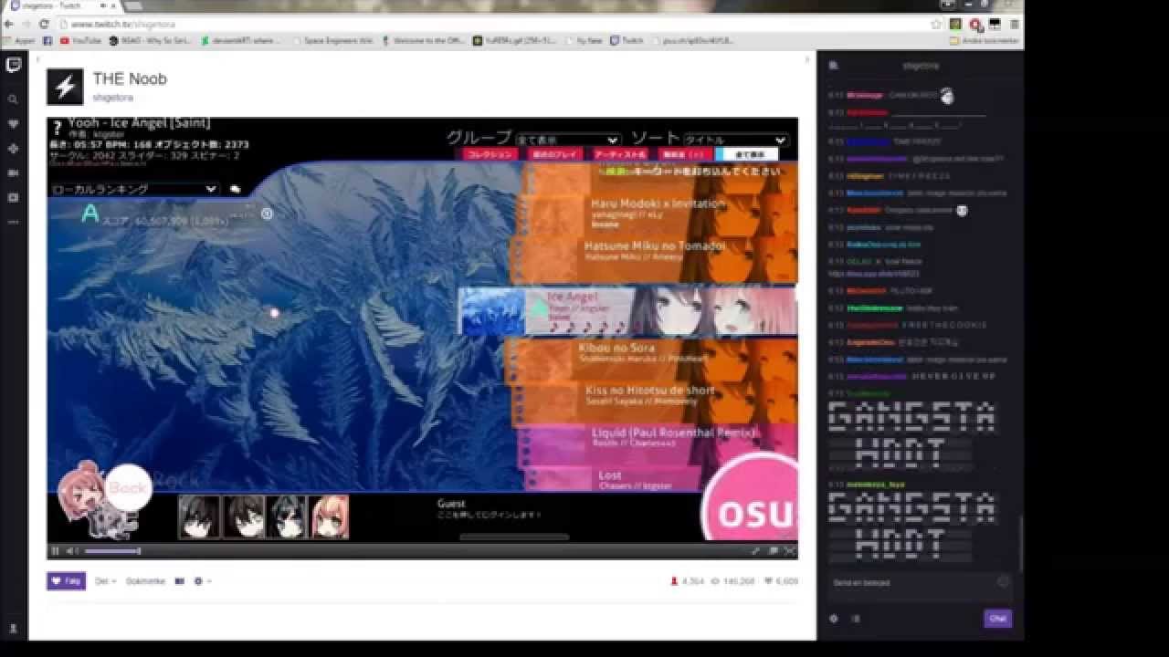Cookiezi? stream (with chat) 2015