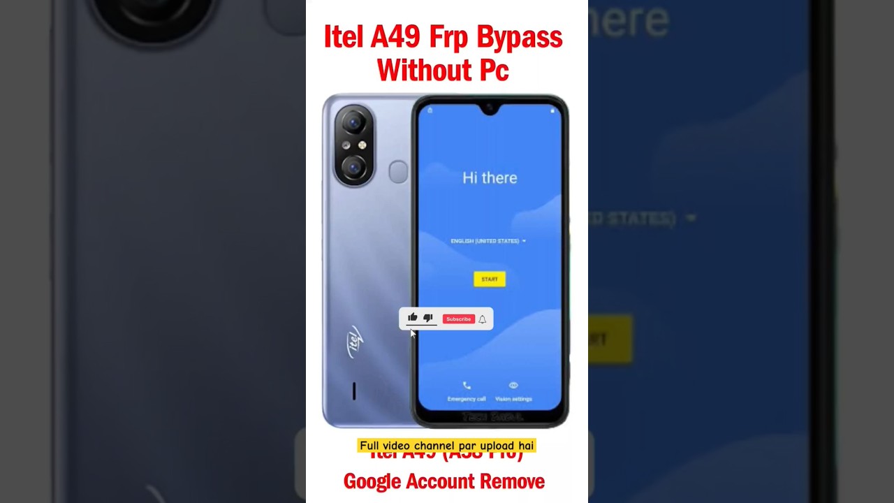 itel A49 frp bypass/google account remove Without Pc #itel #a49 #frpbypass #frpunlock #gmailremove
