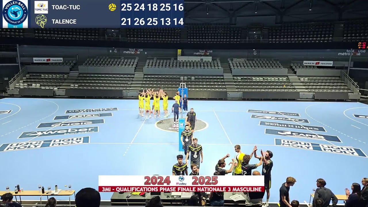 VOLLEYBALL 2024/2025 - FFVB - Qualification finale N3 : TOAC-TUC vs TALENCE