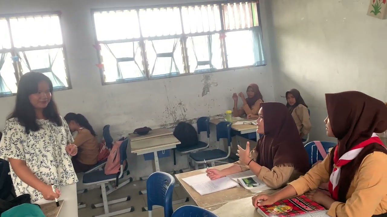 Praktek mengajar di SMP Negeri 45 Medan