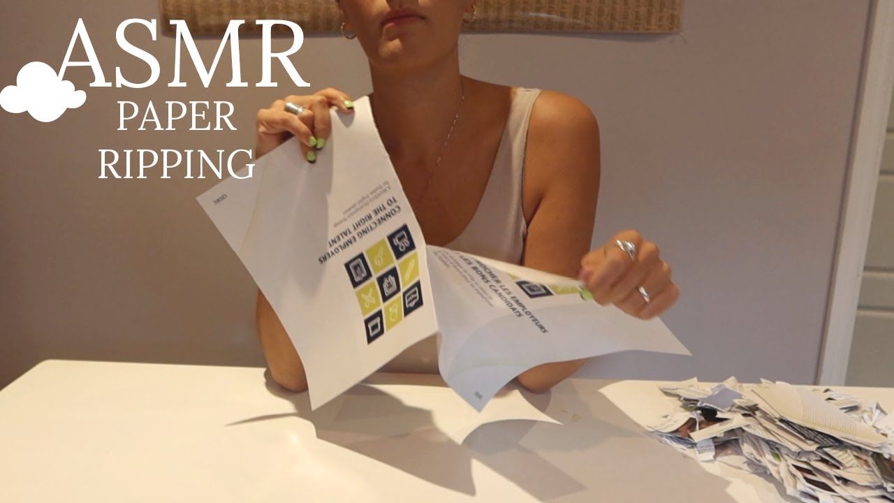 ASMR PAPER RIPPING (no talking)