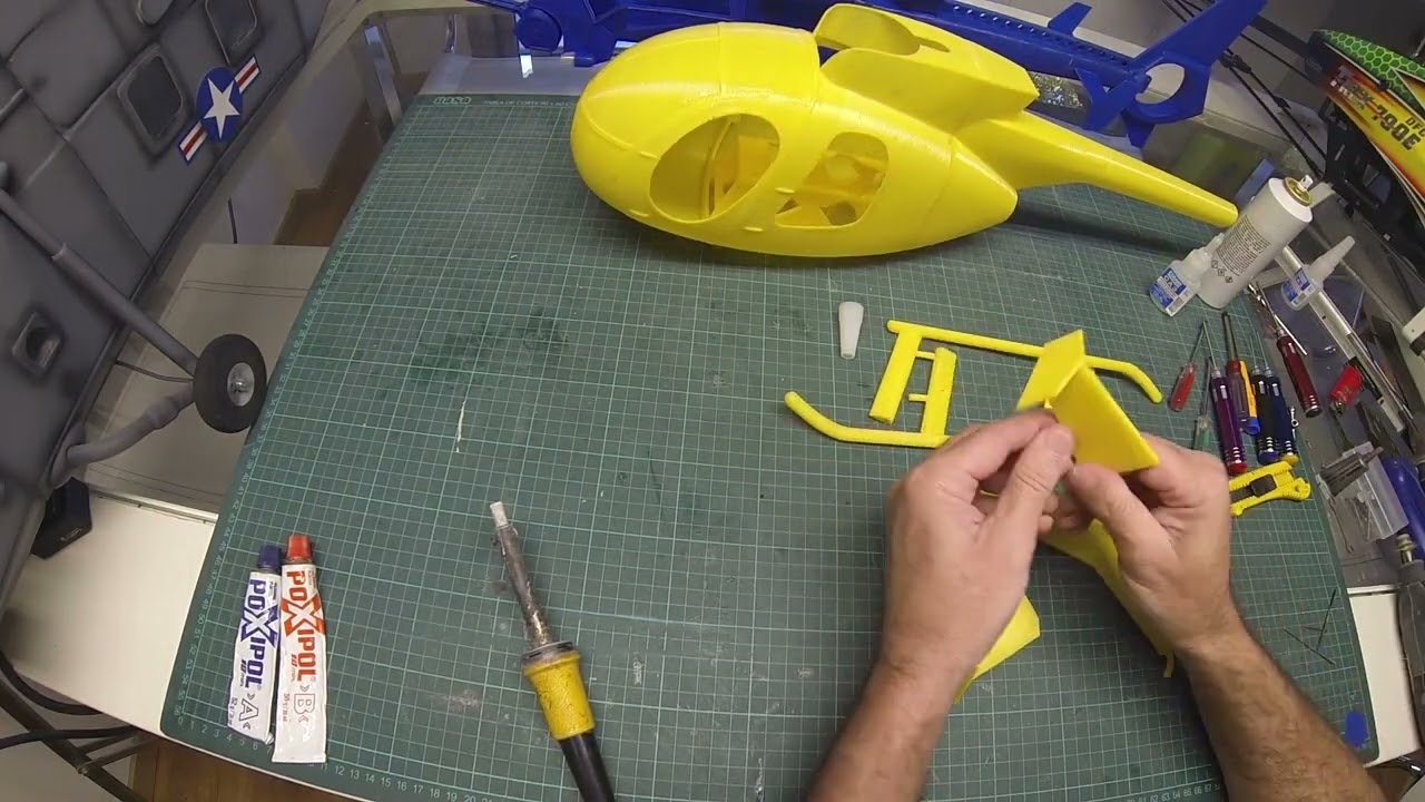 MD500scale450 3D Printed Helicopter. Fuselage