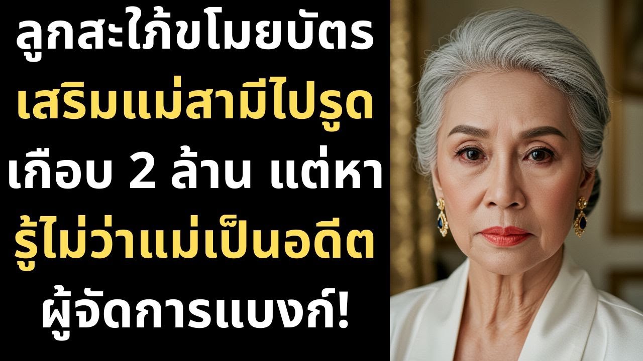 ลูกสะใภ้ขโมยบัตรเสริมแม่สามีไปรูดเกือบ 2 ล้าน แต่หารู้ไม่ว่าแม่เป็นอดีตผู้จัดการแบงก์!