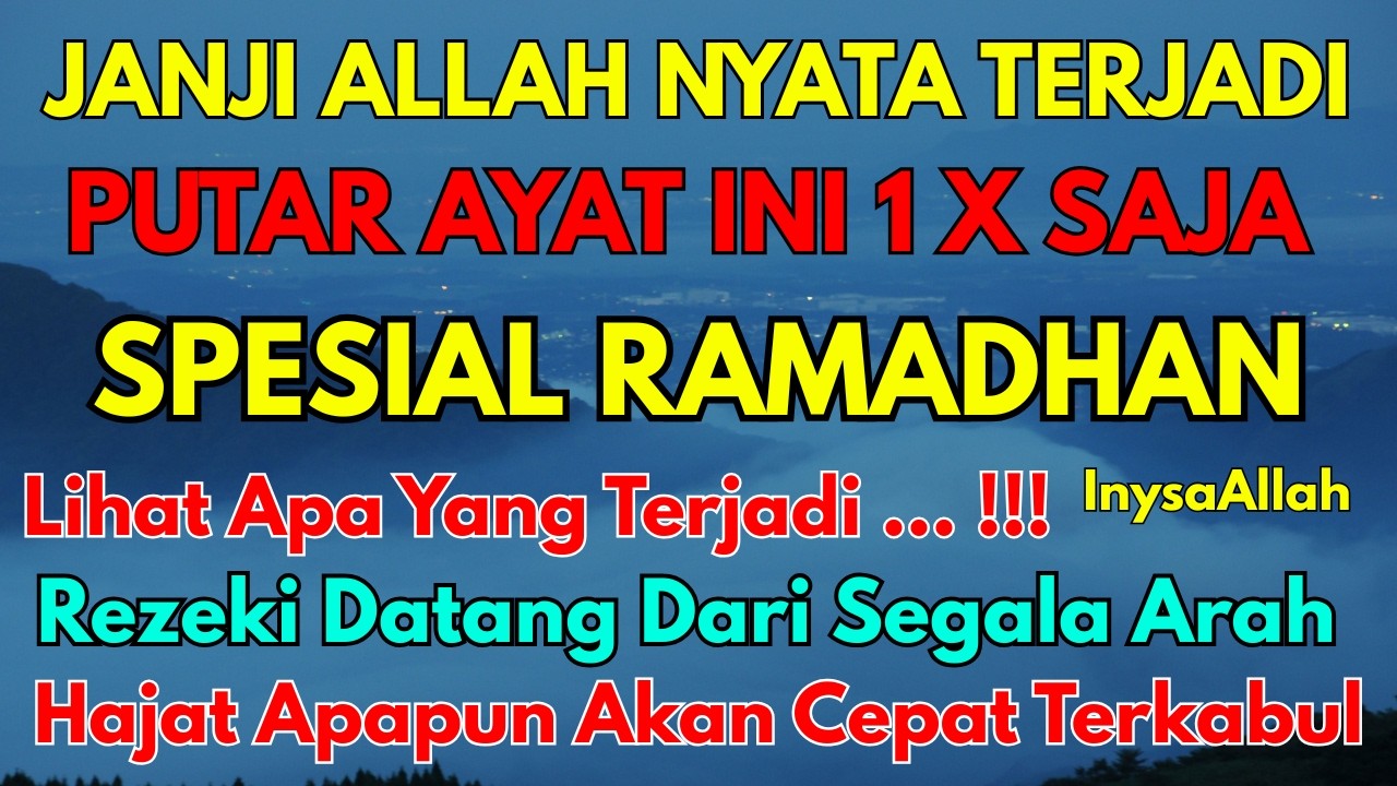 Bacaan Dahsyat! Satu Kali Putar Bisa Datangkan Kekayaan , Dzikir Pembuka Rezeki Penenang Hati