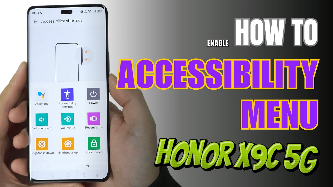 How to turn on Accessibility Menu on Honor X9c 5G