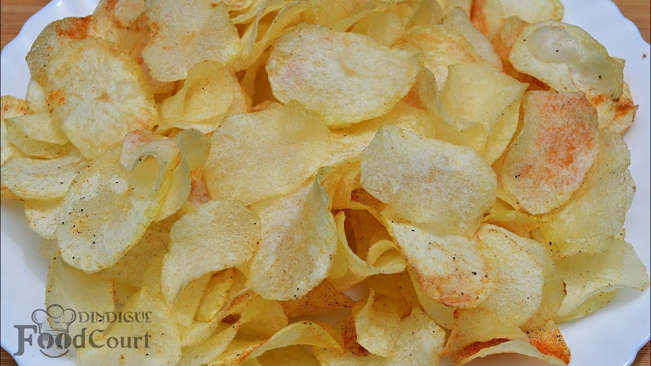 Crispy Potato Chips Recipe/ Homemade Potato Chips/ Aloo Chips