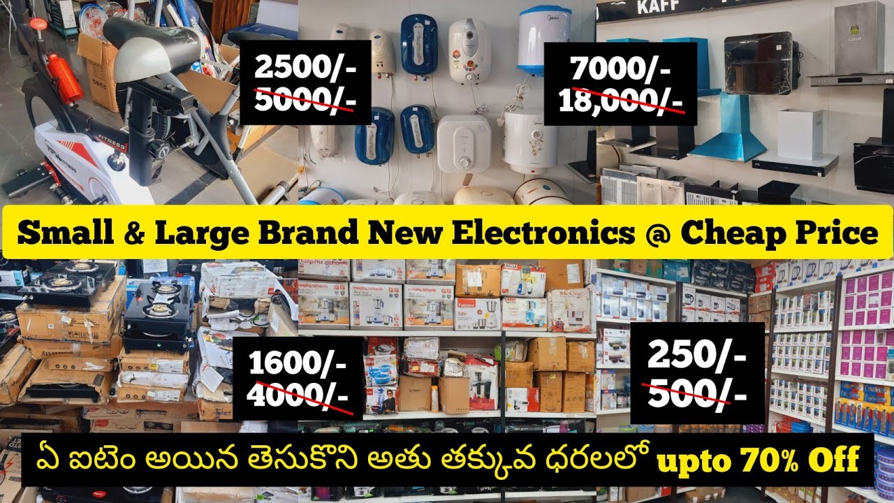 Brand New Electronic Products Cheap Price, Small Large Kithcen Electronics Hyderabad Wholesale 70%