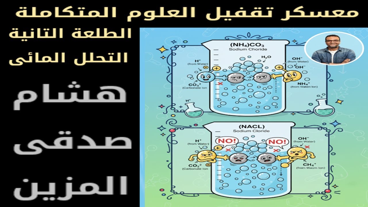 # معسكر # تقفيل # العلوم المتكاملة # التحلل المائى # هشام المزين